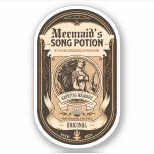 Halloween Hexentränke Apothekarflaschen-Etikett Aufkleber