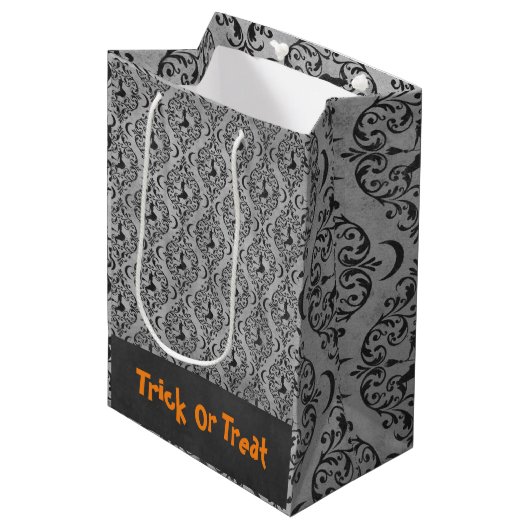 Halloween Hexentrick oder Geschenktüte Gefallen (Vorderseite Schrägansicht)