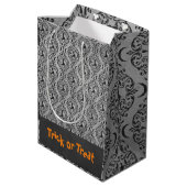 Halloween Hexentrick oder Geschenktüte Gefallen (Rückseite Schrägansicht)