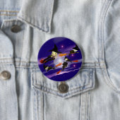 Halloween-Hexenverkehr Button (Beispiel)