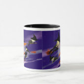 Halloween-Hexenverkehr Tasse (Zentrum)