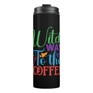 Halloween Hexenweg zur Kaffee Thermosbecher