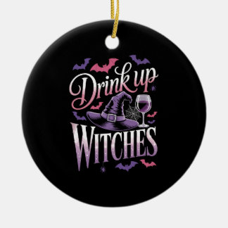 Halloween Hexenwein � Trink aus Keramik Ornament