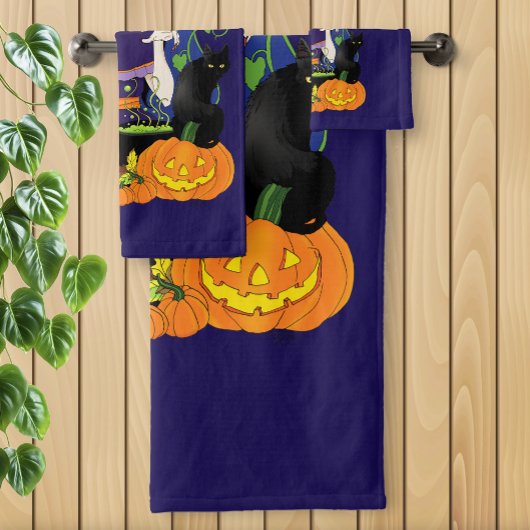 Halloween Hexenzuckerskull Badhandtuch Set