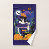 Halloween Hexenzuckerskull Badhandtuch Set (Handtuch)