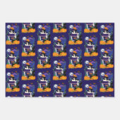 Halloween Hexenzuckerskull Geschenkpapier Set (Vorderseite)