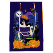 Halloween Hexenzuckerskull Mittlere Geschenktüte (Rückseite)