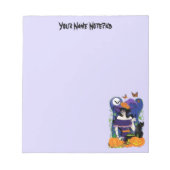 Halloween Hexenzuckerskull Notizblock (Vorderseite)