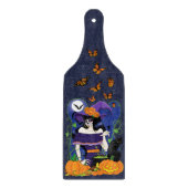 Halloween Hexenzuckerskull Schneidebrett (Vorderseite)