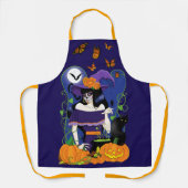 Halloween Hexenzuckerskull Schürze (Vorderseite)