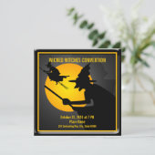 Halloween-Hexerei-Party Einladung (Stehend Vorderseite)