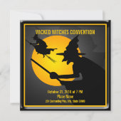 Halloween-Hexerei-Party Einladung (Vorderseite)