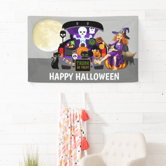 Halloween-Hexestamm oder -Leckerei addieren Banner (Insitu)