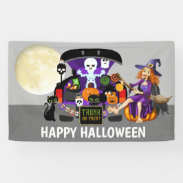Halloween-Hexestamm oder -Leckerei addieren Banner
