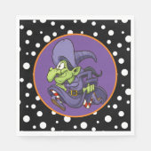 Halloween Hexpapier Napkins Serviette (Vorderseite)