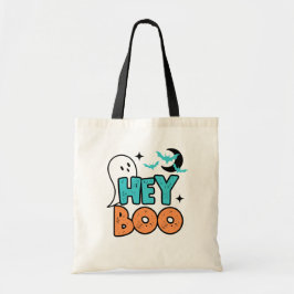 Halloween Hey Boo Ghost Kids Candy Tote Bag Tragetasche