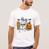 Halloween Hey Boo Ghost Pumpkin Costume Frauen T-Shirt (Vorderseite)