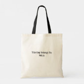 Halloween Hey Boo Girl Ghost Kids Candy Tote Bag Tragetasche (Rückseite)