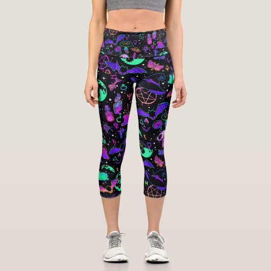Halloween High Waisted Capris (Vorderseite)
