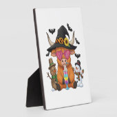 Halloween Highland Cow (2) Fotoplatte (Seite)