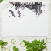 Halloween Highland Cow Geschirrtuch (Gefaltet)