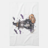 Halloween Highland Cow Geschirrtuch (Vertikal)