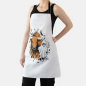 Halloween Highland Cow Niedlich Fall Schürze (InSitu)