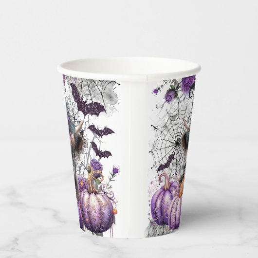 Halloween Highland Cow Paper Cups Pappbecher (Rechts)