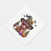 Halloween Highland Cow Serviette (Ecke)