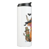 Halloween Highland Cow Thermosbecher (Nach links gedreht)