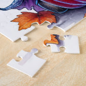 Halloween Highland-Kuh Puzzle (Seite)