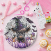 Halloween Highland-Rind-Papierplatten Pappteller (Party)