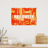 Halloween-Hintergrund als Marketing-Werbung Poster (Küche)