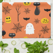 Halloween-Hintergrund Geschirrtuch (Gefaltet)