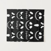 Halloween Hintergrund. Nahtloses Muster mit Halbwe Wandteppich (Vorderseite (Horizontal))