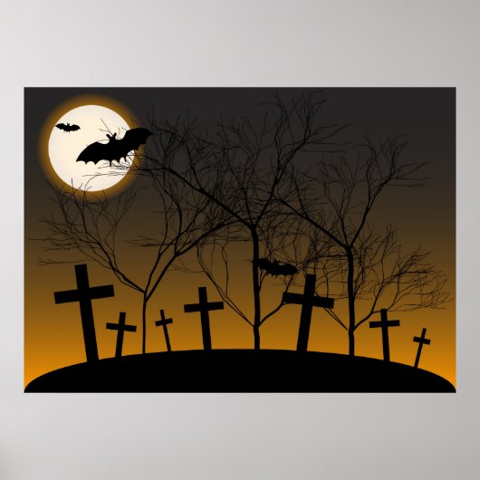 Halloween Hintergrund Poster (Vorne)
