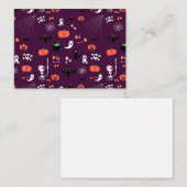 Halloween Hinweiskarte (Vorne/Hinten)