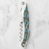 Halloween Hippie Skull Thunder_Cove Kellnermesser (Vorderseite)