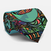 Halloween Hippie Skull Thunder_Cove Krawatte (Gerollt)