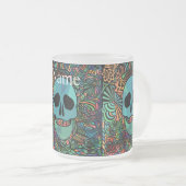 Halloween Hippie Skull Thunder_Cove Mattglastasse (VorderseiteRechts)