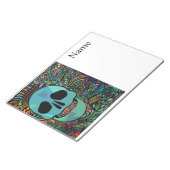 Halloween Hippie Skull Thunder_Cove Notizblock (angewinkelt)