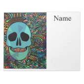Halloween Hippie Skull Thunder_Cove Notizblock (Vorderseite)
