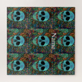 Halloween Hippie Skull Thunder_Cove Puzzle (Horizontal)