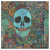 Halloween Hippie Skull Thunder_Cove Stoff (Nahaufnahme)