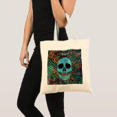 Halloween Hippie Skull Thunder_Cove Tragetasche (Vorderseite (Produkt))