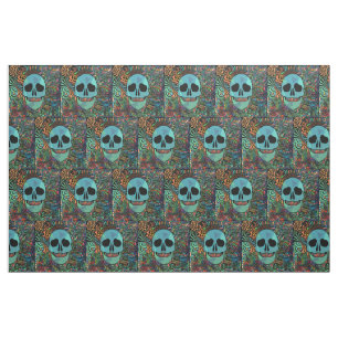 Halloween Hippie-Totenkopf Thunder_Cove  Stoff