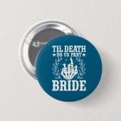 Halloween-Hochzeit bis dass der Tod uns scheidet B Button (Vorne & Hinten)