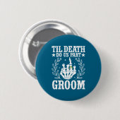 Halloween-Hochzeit bis dass der Tod uns scheidet B Button (Vorne & Hinten)