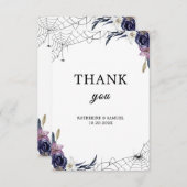 Halloween Hochzeit Dankeskarte (Vorne/Hinten)