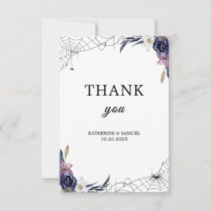 Halloween Hochzeit Dankeskarte